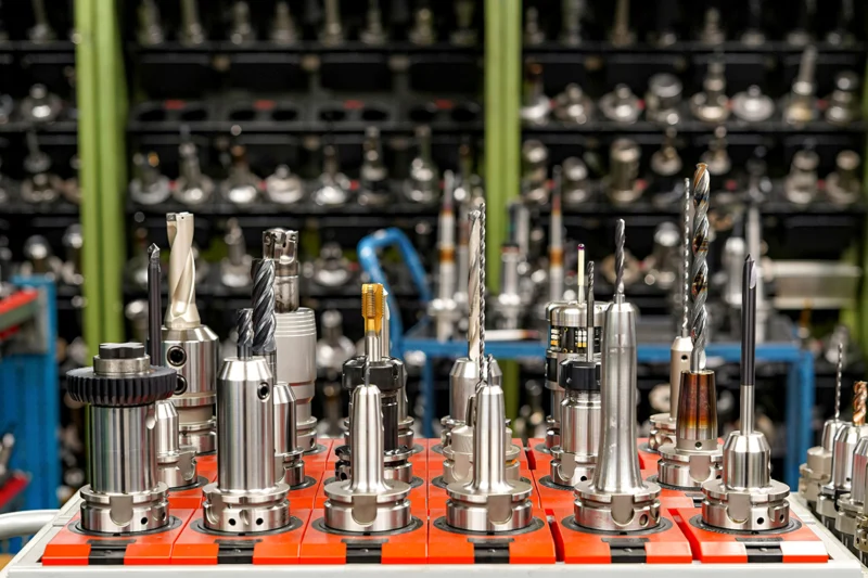 CNC freze kesici takım ve takım tutucu deposu