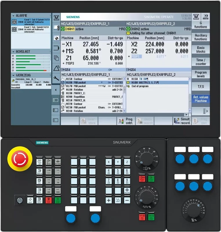 Siemens SINUMERIK 840D control panel