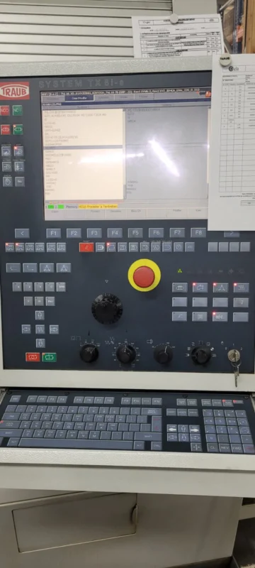 Traub TX8i-S CNC control panel