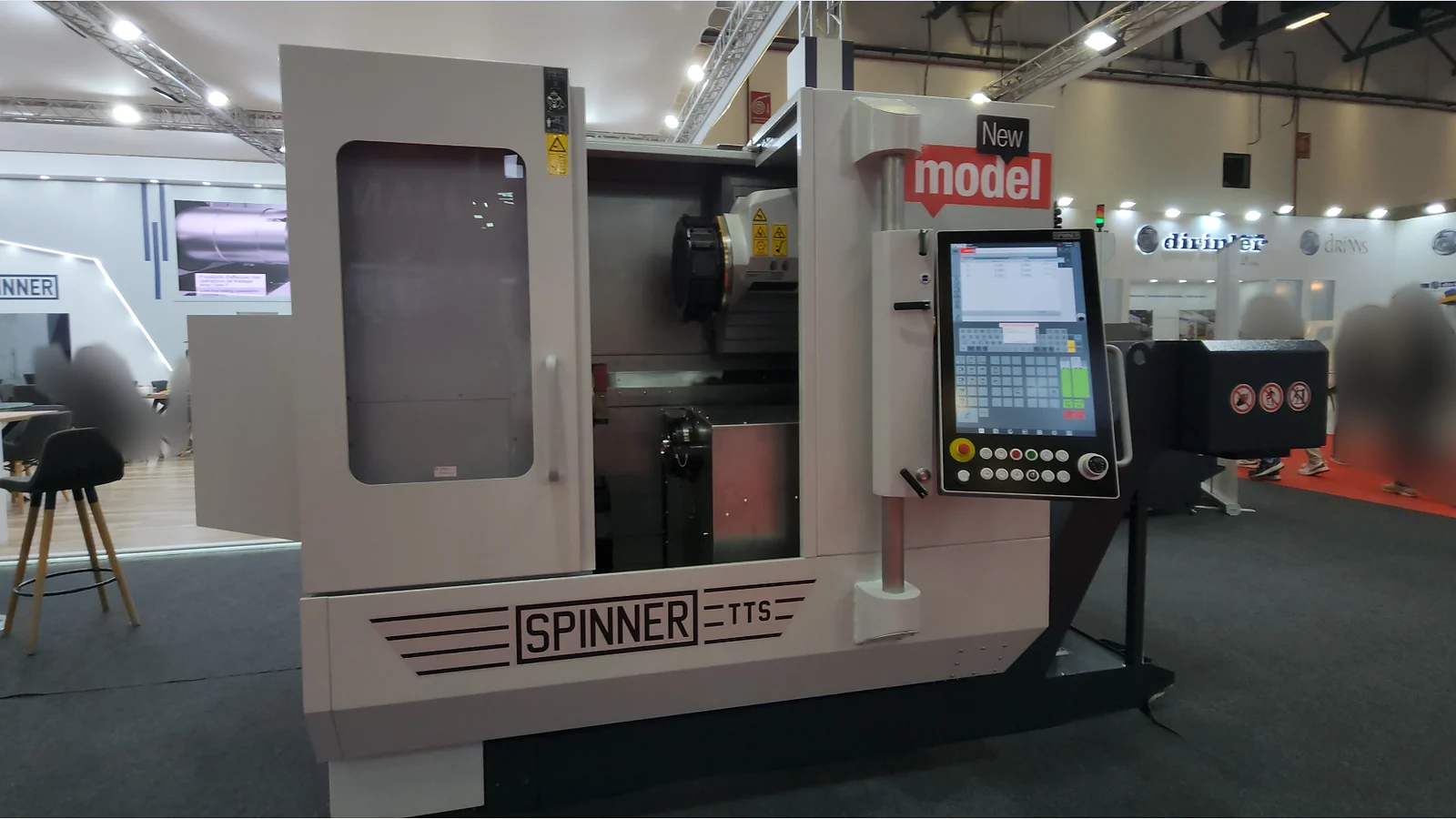 CNC lathe (turning center) with its control panel on display at MAKTEK Eurasia 2026